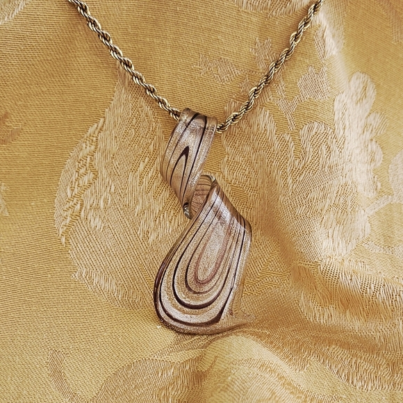 Monet Translucent Twist Pendant - Picture 3 of 6